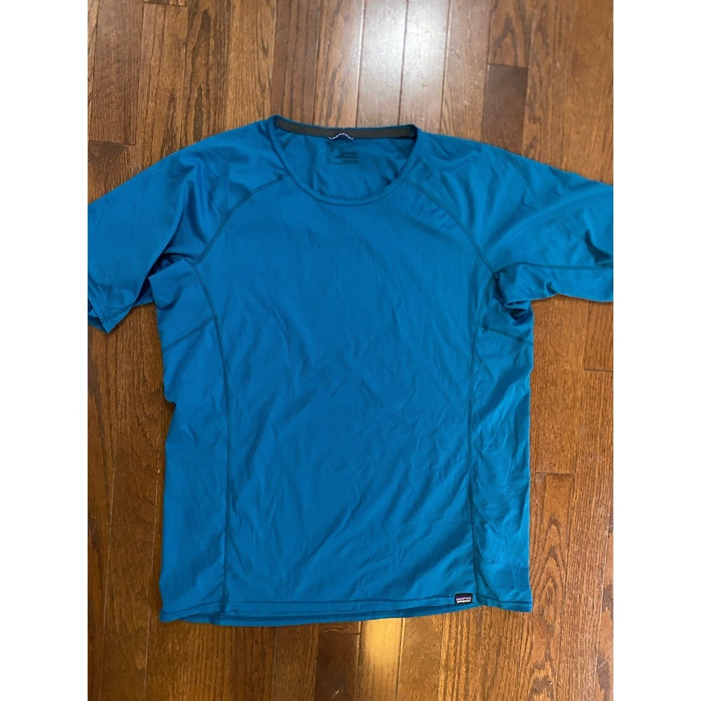 Patagonia Teal Short Sleeve Base Layer Top XL Common Threads Capilene